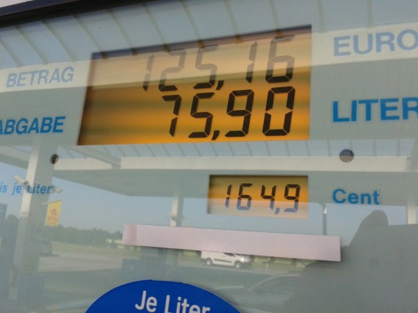 Einmal Tanken für gut 250 Mark