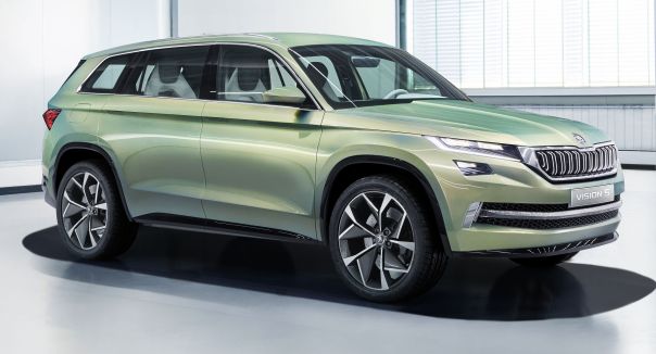 ŠKODAzeigtShowcarVisionSinGenfMitderŠKODAVisionSgibtdertschechischeAutomobilherstelleraufdemAutoSalonGenfeinenAusblickwiedieneueŠKODASUVDesignspracheaussehenkann_2016391_8i20