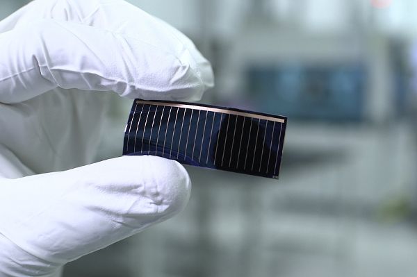 Solarzelle fürs Autodach. Foto: Audi