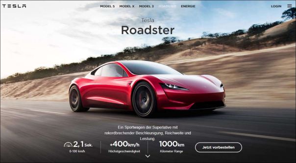 Tesla Roadster Foto: Tesla